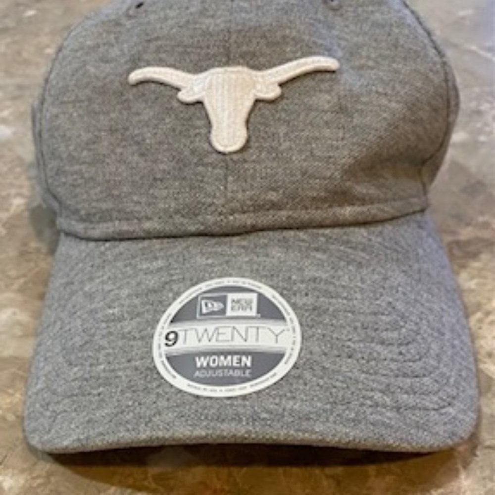 New Era University of Texas women's adjustable hat grey and white
